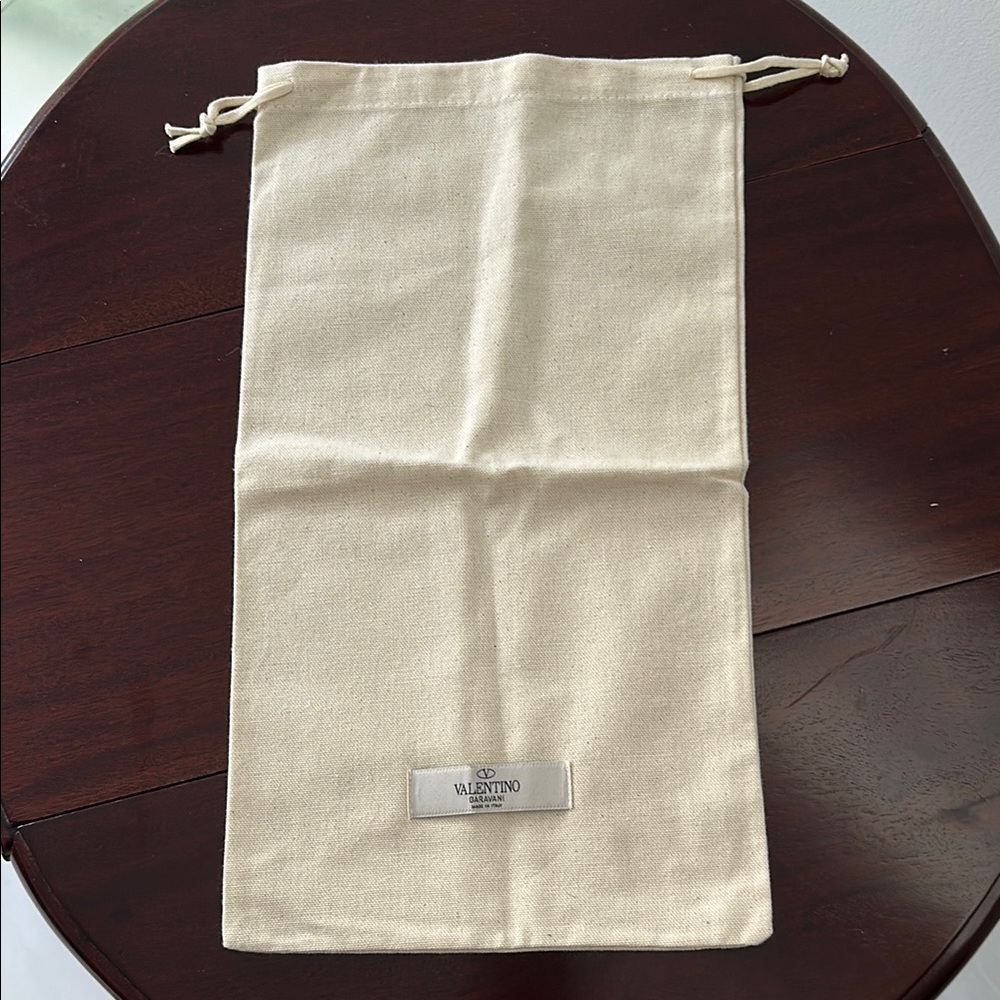 Valentino Cream Drawstring Dust Bag